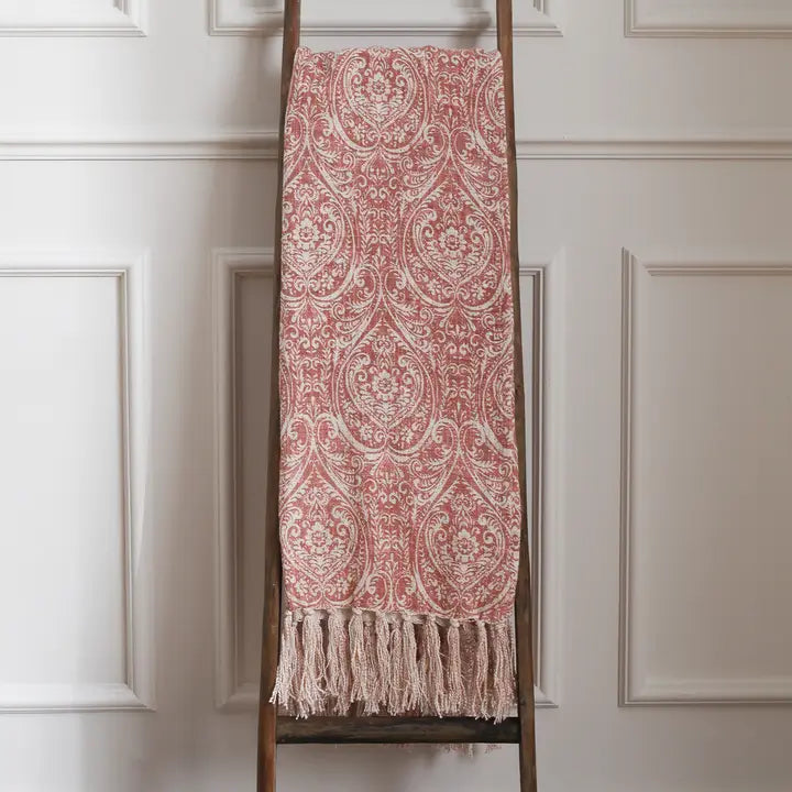 Durelle Printed Throw Coral.