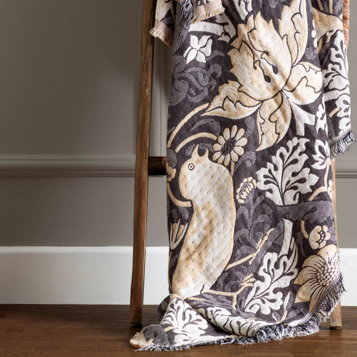 Strawberry Thief Jacquard Throw.